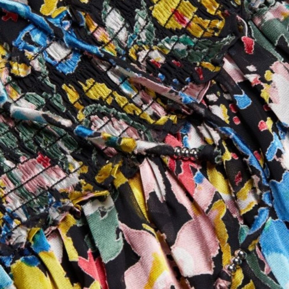 NWT Elie Tahari The Althea Floral Midi Dress Medium - Picture 5 of 5